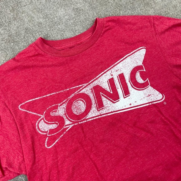 The Unbranded Brand Other - Sonic Drive-in Restaurant Burger T-shirt Men's M Red Graphic Cotton Short Sleeve